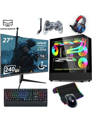İzoly NextGen C-X i5-13400F 32GB 1TB M.2 NVMe RTX 4060Ti 8GB 27″ 240HZ 240mm Sıvı Soğutma Oyuncu OEM Paketi