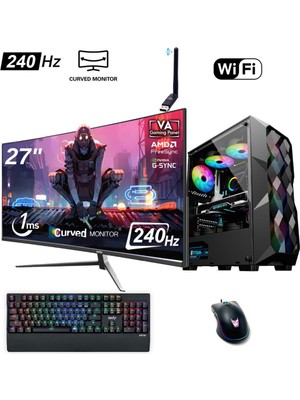 İzoly Flygon Y İ3-12100F 16GB 256GB M.2 NVMe RTX 2060S 8GB 27″ 240Hz Oyuncu OEM Paketi