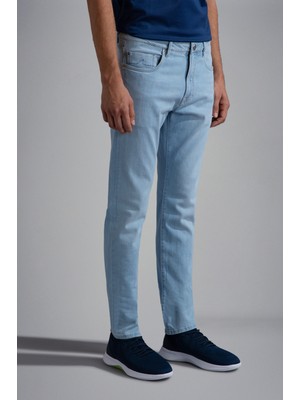 Paul & Shark Erkek Cepli Uzun Boy Düğmeli Günlük Kullanım Mavi Jeans 24414105-001