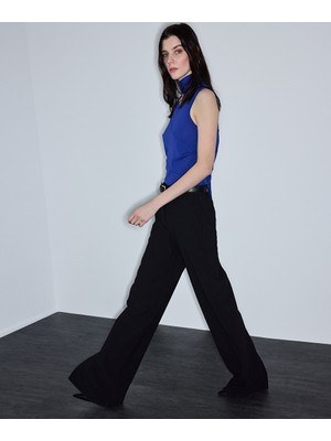 İpekyol Kemerli wide leg fit pantolon IS1260003167001