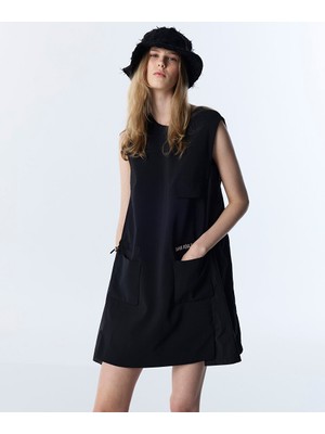 Twist TEKNİK KUMAŞ MIX PATCH'Lİ ELBİSE TS1260002252001