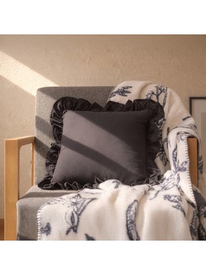 Evidea Soft Fancy Kırlent - Siyah - 40X40 cm