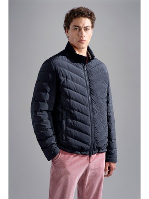 Paul & Shark Erkek Fermuar Kapamalı Dik Yaka Uzun Kollu Mavi Mont 14312641-013