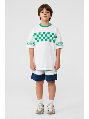 Bg Store Erkek Çocuk Beyaz Tshirt