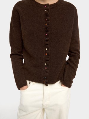 Parfois Fırfırlı Örme Hırka