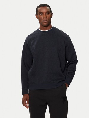 Armani Exchange Erkek Marka Logo Detaylı Regular Fit Uzun Kollu Lacivert Sweatshirt 6dzmjk ZJZGZ-55JW