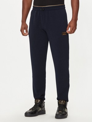 EA7 Erkek Dokuma Kumaş  Normal Bel  Düz Model Lacivert Pantolon 7M000030 AF10344-UB102