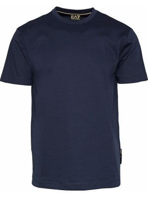 EA7 Erkek Pamuklu Kısa Kollu Günlük Lacivert T-Shirt 7M000023 AF11844-UB102
