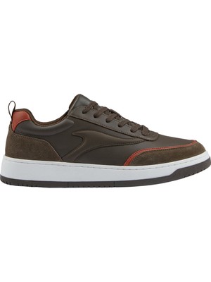 Paul & Shark Erkek Hakiki Deri Rahat Taban Süet Detaylı Kahverengi Sneaker 14318003-094