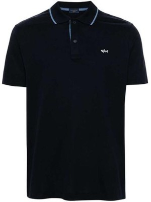 Paul & Shark Erkek Pamuklu Polo Yaka Kısa Kollu Günlük Kullanım Lacivert Polo Yaka T-Shirt 14311716-050