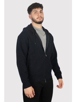 Emporio Armani Erkek Pamuklu Uzun Kol Dokuma Günlük Kullanım Lacivert Kazak 6D1MB0 1JHSZ-0920