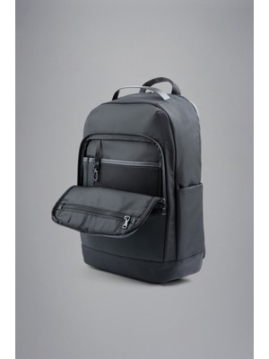 Paul & Shark Erkek Logolu Ayarlanabilir Spor Tasarım Siyah Sırt Çantası 24418105-011