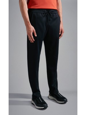 Paul & Shark Erkek Slim Fit Ip Bağlamalı Lastikli Dar Paça Günlük Siyah Pantolon 14311878A-011