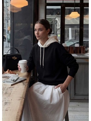 Mayovera Sweatshirt - Balon Nakış Kapşonlu