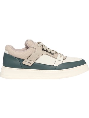 Emporio Armani Erkek Düz Taban Kırmızı Işaret ve Kalp Desenli Çok Renkli Sneaker X4X688 XR333-U568