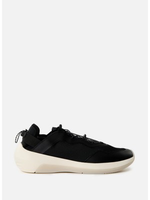 Emporio Armani Erkek Yüksek Rahat Taban Nefes Alabilen Fileli Siyah-Mavi Sneaker EM001675 AF14764-ZB002