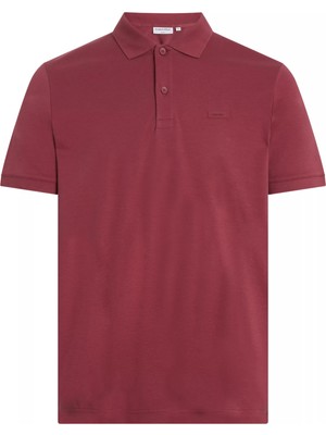 Calvin Klein Erkek Marka Logolu Polo Yakalı Organik Pamuklu Kırmızı2 Polo Yaka T-Shirt K10K111657-VLO