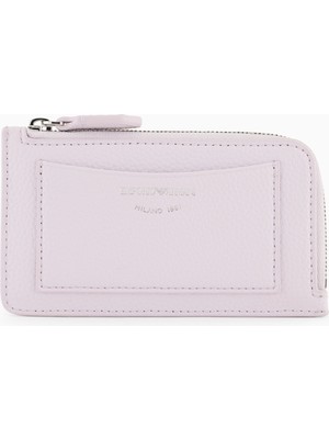 Emporio Armani Kadın Deri Kart Bölmeli Fermuar Kapamalı Lila Kartlık EW000367 AF11953-UA205