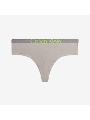 Calvin Klein Kadın Marka Logolu Beli Lastikli Gri Boxer 000QF7401E-PET