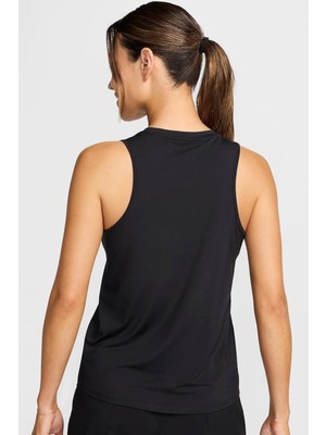Nike One Dri Fit Graphic Running Tank Top Kadın Antrenman Atleti Siyah