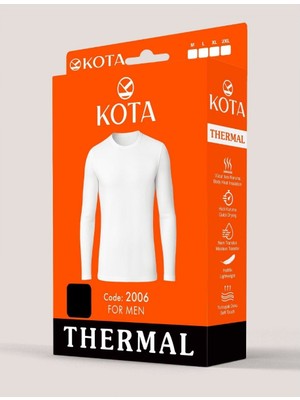 Kota 2006 Erkek Termal Uzun Kol Üst Siyah