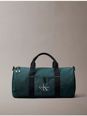 Calvin Klein Erkek Çıkarılabilir Uzun Askılı Fermuarlı Ck Logolu Yeşil Omuz Çantası LV04D3115G-60S