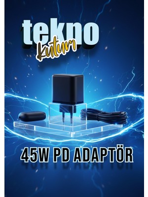 teknokutum Tüm Telefonlarla Uyumlu Type C 45W Hızlı Şarj Aleti