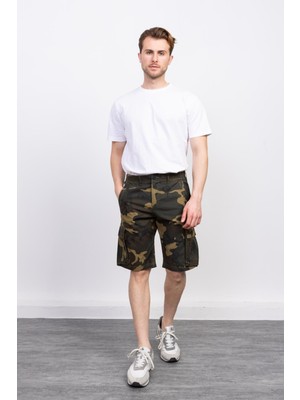 Megalomans 2348 Koyu Yeşil Kargo Şort