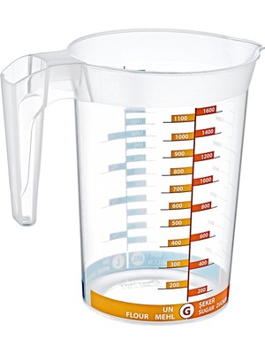 PremiumPort Maxi Büyük Boy Ölçü Kabı 1750 Ml, Çok Amaçlı Ölçüm ve Saklama Kabı