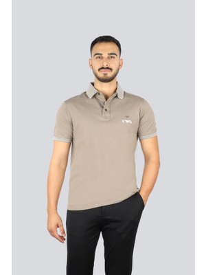 Emporio Armani Erkek %100 Pamuklu Logolu Kısa Kollu Siyah Polo Yaka T-Shirt EM002992 AF12955-U6189