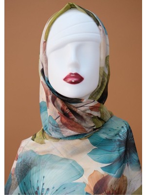 Sinem Perbello Dijital Istanbul Şal Nane Yeşili