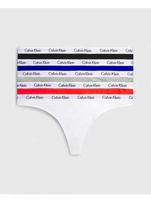 Calvin Klein Kadın Marka Logolu Beli Lastikli Çok Renkli Boxer 000QD3585E-HX2