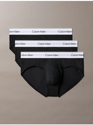 Calvin Klein Erkek Beli Lastikli Marka Logolu Slip Siyah Boxer 000NB3962A-UB1