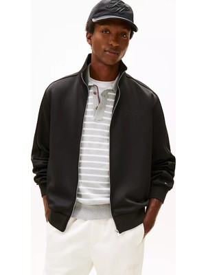 Tommy Hilfiger Erkek Regular Fit Dik Yaka Pamuklu Uzun Kollu Siyah Ceket MW0MW41447-BDS