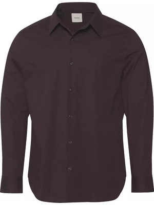 Calvin Klein Erkek Klasik Kesim Pamuklu Uzun Kollu Mor Gömlek LV04LB148G-2E8