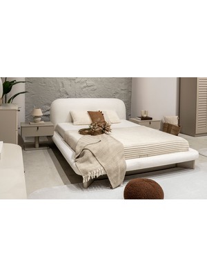 Latte Bazalı Karyola ve Başlık