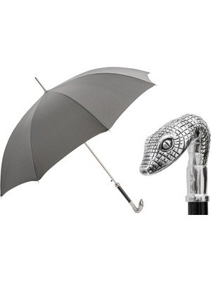 Pasotti Yılan Başlı Şemsiye Otomatik Açılır - %100 Polyester - Metal Sap Uzunluk: 95 Cm - Çap: 110 Cm