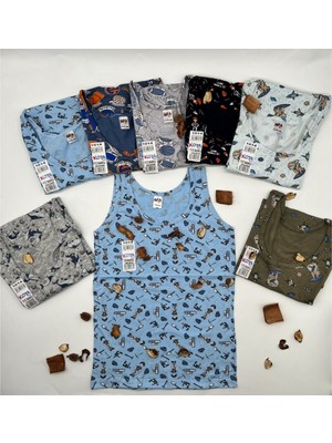 Kota 1014 Desenli Erkek Çocuk Atleti