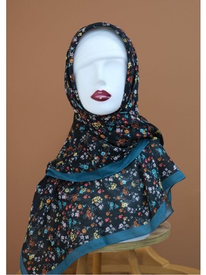 Sinem Monalisa Dijital Dubai Kaşmir Eşarp Turkuaz