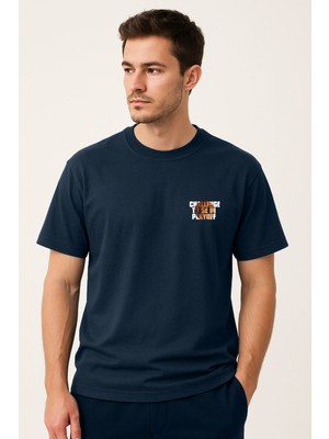 Playoff Basketbol T-Shirt Lacivert