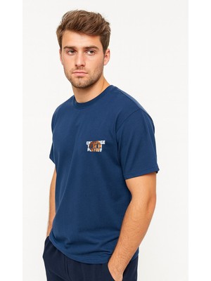 Playoff Basketbol T-Shirt Mavi