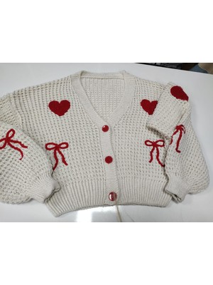 Sofun Desenli Uzun Kollu Tiriko  Hırka