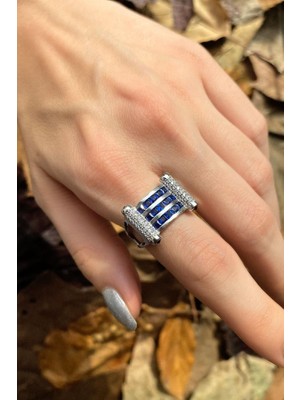 Spossy Silver Jewelry Geniş Kemerli Tasarım Yüzük