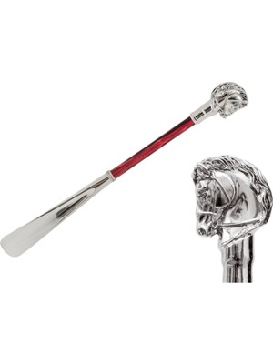 Pasotti Gümüş At Ayakkabı Çekeceği 50 cm Metal Sap - Pmma Gövde, Abs Uç