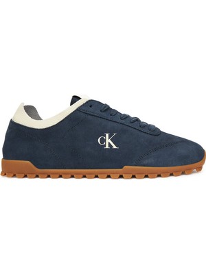 Calvin Klein Erkek %100 Deri Rahat Taban Ck Logolu Lacivert Sneaker YM0YM01288-0G5