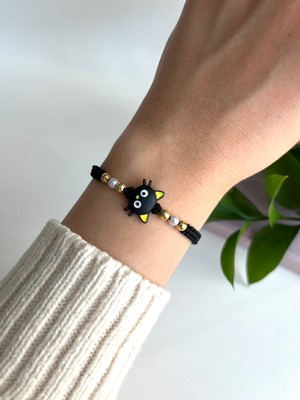 Fynbos Sevimli Kedi Figürlü Incili Çocuk Bileklik