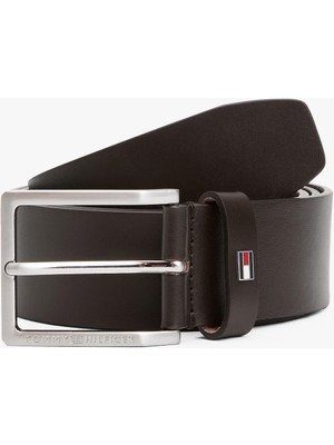 Tommy Hilfiger Erkek Metal Tokalı Ayarlanabilir Deri Kahverengi Kemer AM0AM13175-0HD