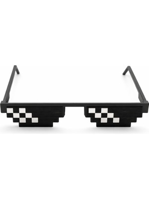 Yapı3D Pixel Thug Life Gözlük | Deal With It Piksel Tasarım | Eğlenceli Parti, Kostüm ve Sosyal Medya Aksesuarı