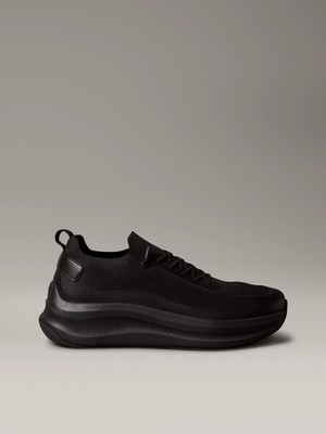 Calvin Klein Erkek Kalın ve Rahat Tabanlı File Detaylı Siyah Sneaker YM0YM01457-0GJ