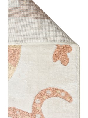 Akbel Halı Bambıno BMB 06 Krem Multy -  Yumuşacık Dokulu Pastel Renklere Sahip Çocuk Halısı